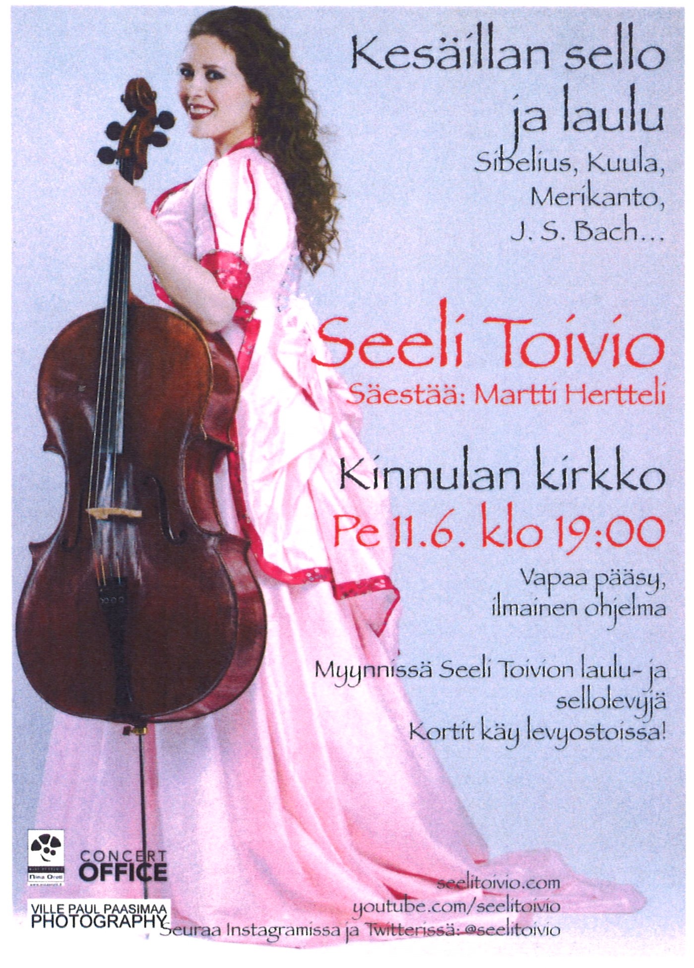 Kesäillan sello- ja laulukonsertti Kesäillan sello ja laulu